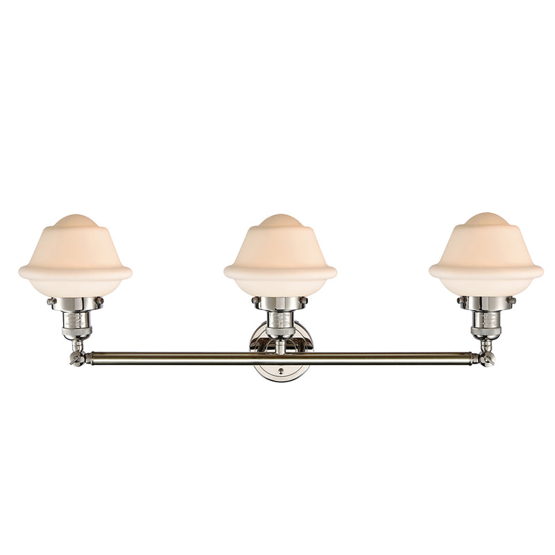 Innovations Lighting Small Oxford 3 Light Bath Vanity Light Part Of The Franklin Restoration Collection 205-PN-G531