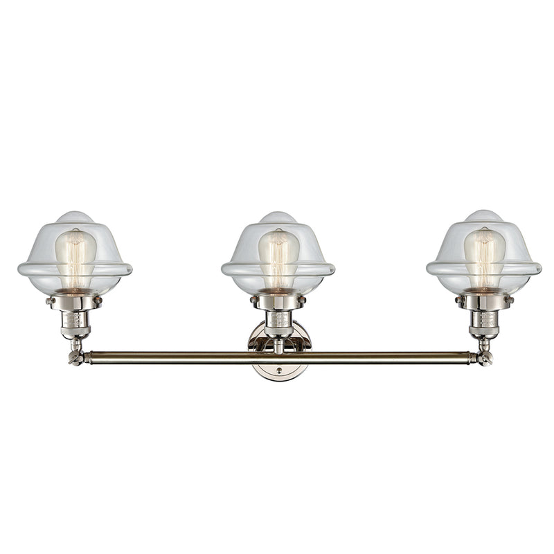 Innovations Lighting Small Oxford 3 Light Bath Vanity Light Part Of The Franklin Restoration Collection 205-PN-G532-LED