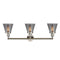 Innovations Lighting Small Cone 3 Light Bath Vanity Light Part Of The Franklin Restoration Collection 205-PN-G63