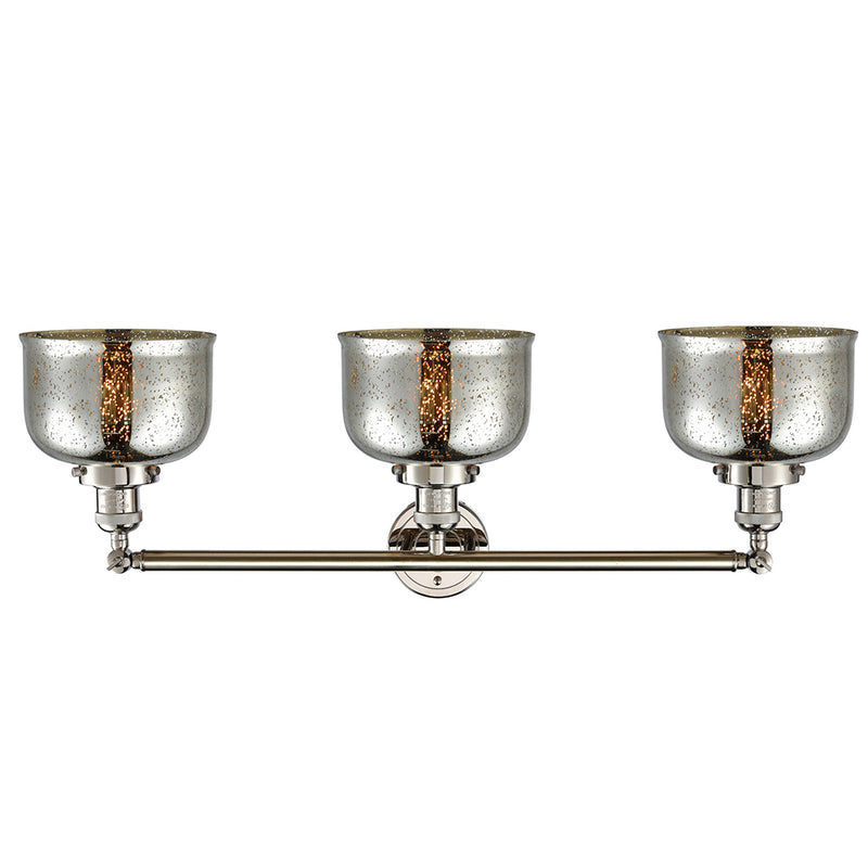Innovations Lighting Large Bell 3 Light Bath Vanity Light Part Of The Franklin Restoration Collection 205-PN-G78