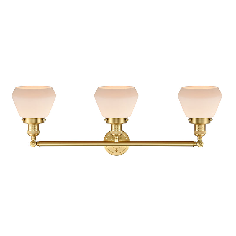 Innovations Lighting Fulton 3 Light Bath Vanity Light Part Of The Franklin Restoration Collection 205-SG-G171-LED