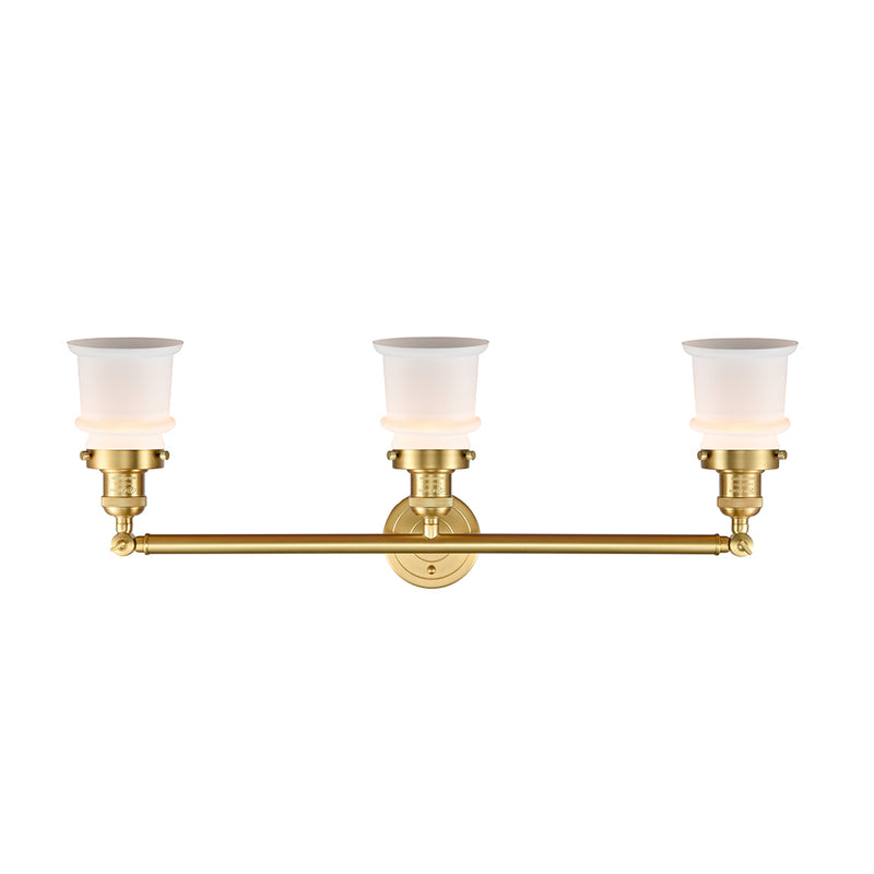 Innovations Lighting Small Canton 3 Light Bath Vanity Light Part Of The Franklin Restoration Collection 205-SG-G181S