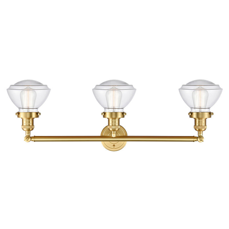 Innovations Lighting Olean 3 Light Bath Vanity Light Part Of The Franklin Restoration Collection 205-SG-G322