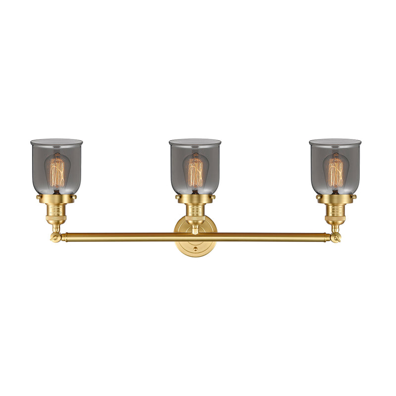 Innovations Lighting Small Bell 3 Light Bath Vanity Light Part Of The Franklin Restoration Collection 205-SG-G53