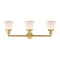 Innovations Lighting Small Cone 3 Light Bath Vanity Light Part Of The Franklin Restoration Collection 205-SG-G61-LED