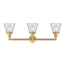 Innovations Lighting Small Cone 3 Light Bath Vanity Light Part Of The Franklin Restoration Collection 205-SG-G62-LED