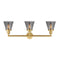 Innovations Lighting Small Cone 3 Light Bath Vanity Light Part Of The Franklin Restoration Collection 205-SG-G63