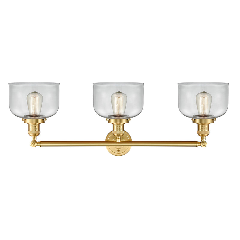 Innovations Lighting Large Bell 3 Light Bath Vanity Light Part Of The Franklin Restoration Collection 205-SG-G72