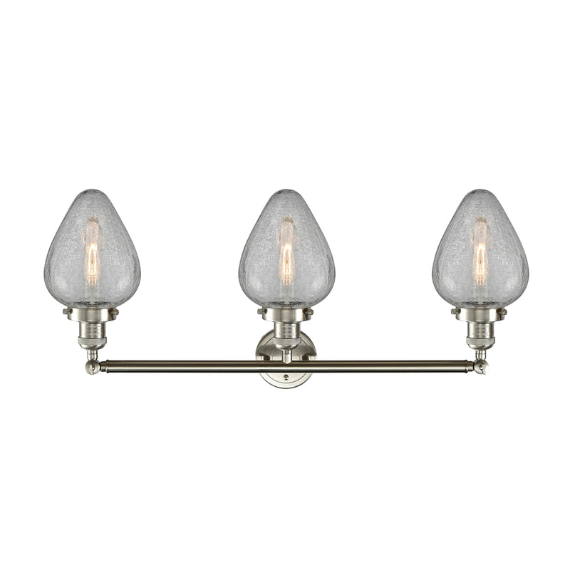 Innovations Lighting Geneseo 3 Light Bath Vanity Light Part Of The Franklin Restoration Collection 205-SN-G165-LED