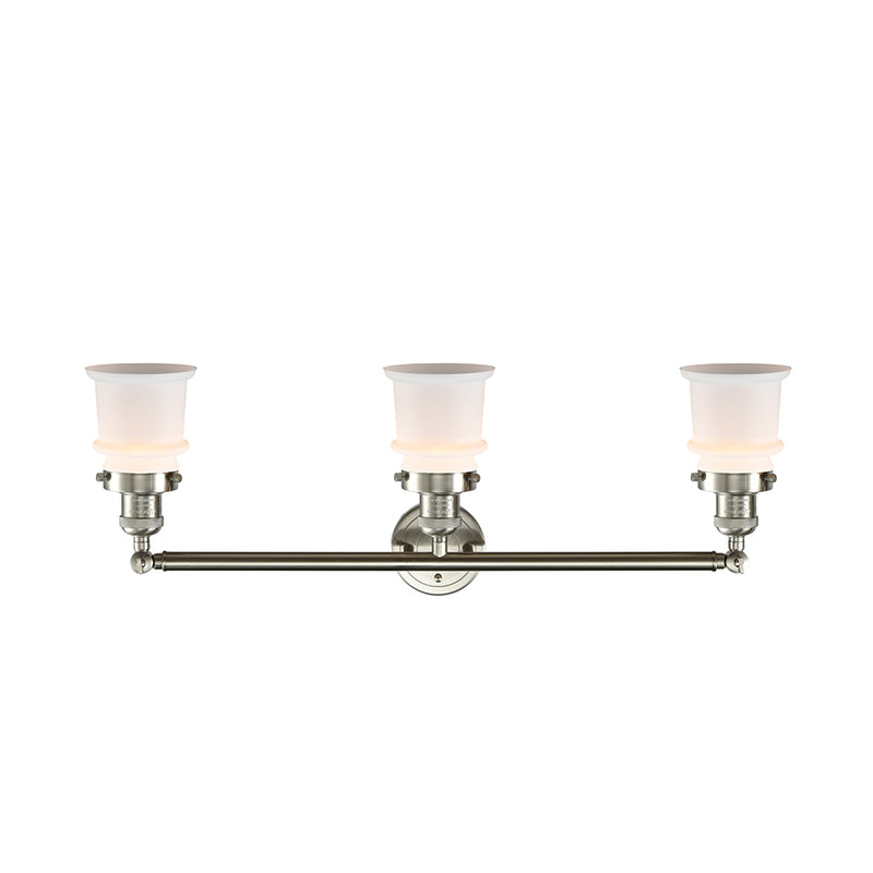 Innovations Lighting Small Canton 3 Light Bath Vanity Light Part Of The Franklin Restoration Collection 205-SN-G181S