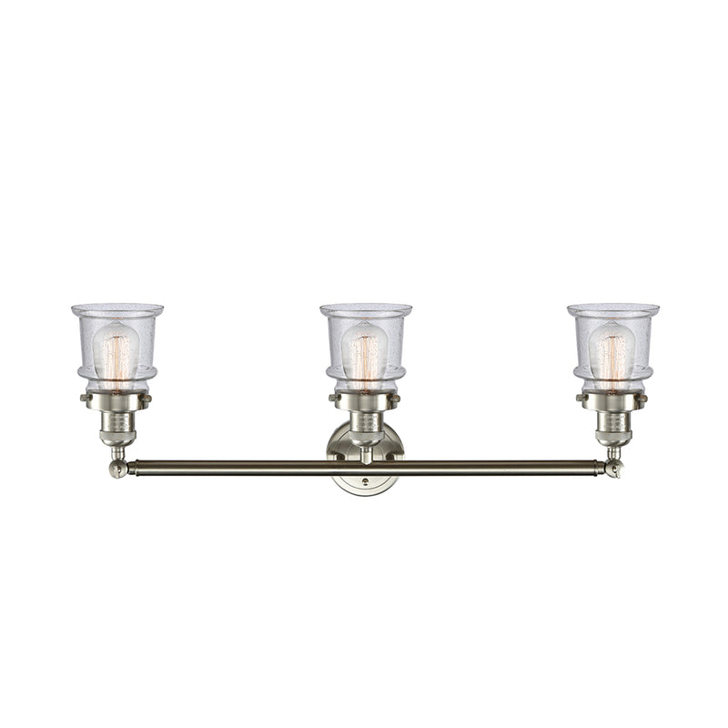 Innovations Lighting Small Canton 3 Light Bath Vanity Light Part Of The Franklin Restoration Collection 205-SN-G184S-LED