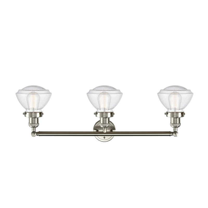 Innovations Lighting Olean 3 Light Bath Vanity Light Part Of The Franklin Restoration Collection 205-SN-G324-LED