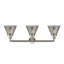 Innovations Lighting Large Cone 3 Light Bath Vanity Light Part Of The Franklin Restoration Collection 205-SN-G43