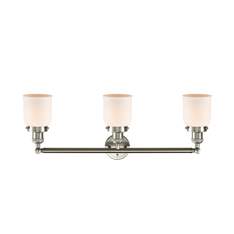 Innovations Lighting Small Bell 3 Light Bath Vanity Light Part Of The Franklin Restoration Collection 205-SN-G51