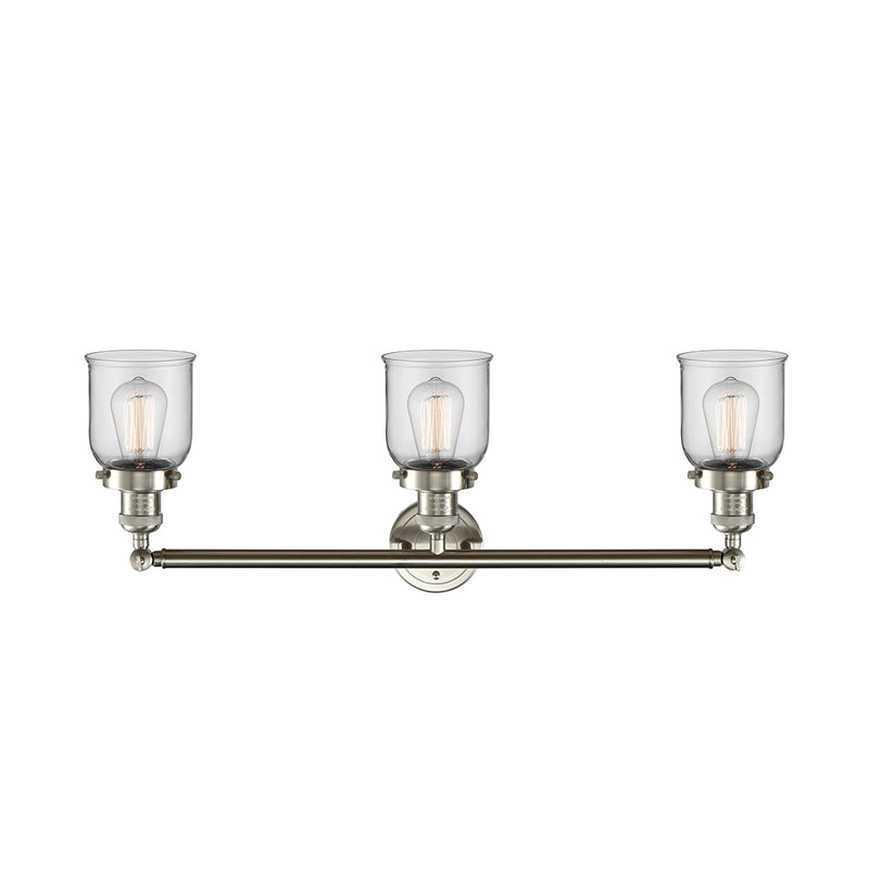 Innovations Lighting Small Bell 3 Light Bath Vanity Light Part Of The Franklin Restoration Collection 205-SN-G52