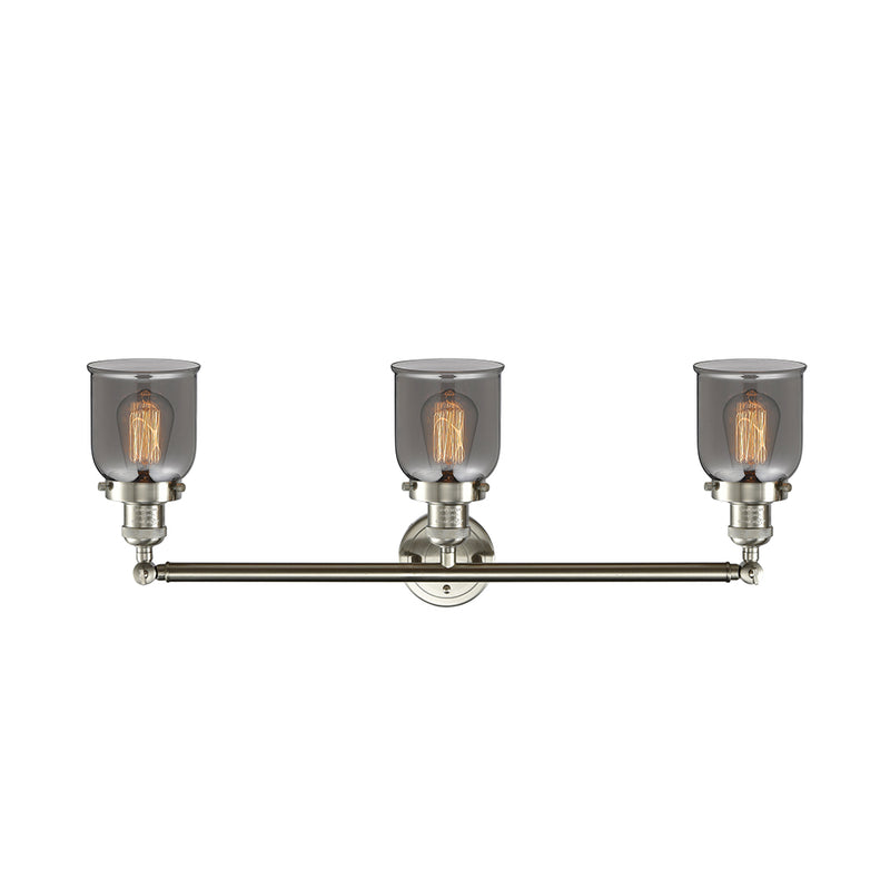 Innovations Lighting Small Bell 3 Light Bath Vanity Light Part Of The Franklin Restoration Collection 205-SN-G53-LED