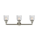 Innovations Lighting Small Bell 3 Light Bath Vanity Light Part Of The Franklin Restoration Collection 205-SN-G54