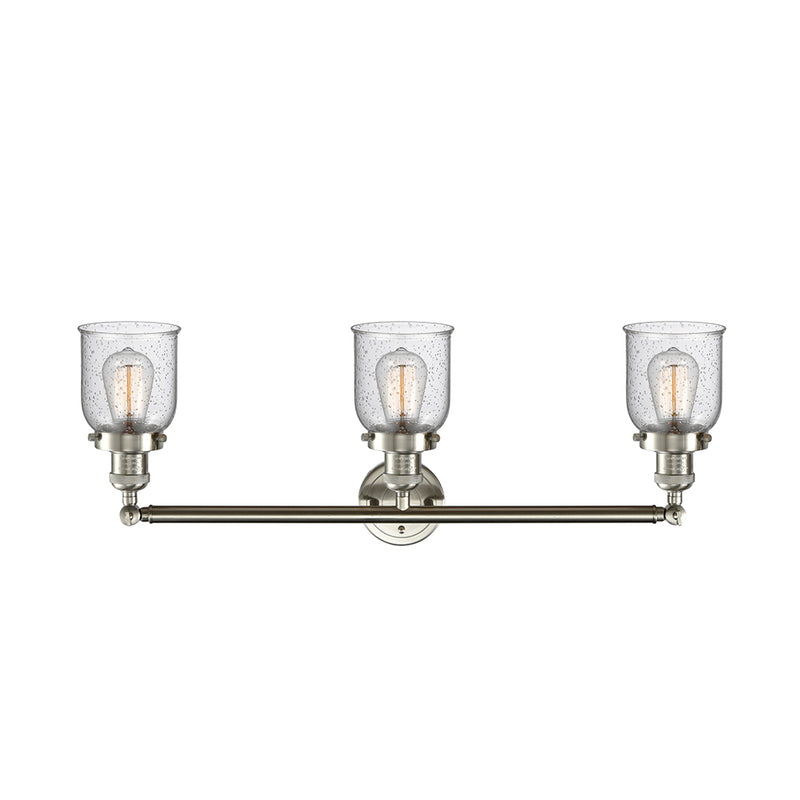 Innovations Lighting Small Bell 3 Light Bath Vanity Light Part Of The Franklin Restoration Collection 205-SN-G54