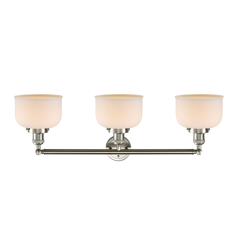 Innovations Lighting Large Bell 3 Light Bath Vanity Light Part Of The Franklin Restoration Collection 205-SN-G71