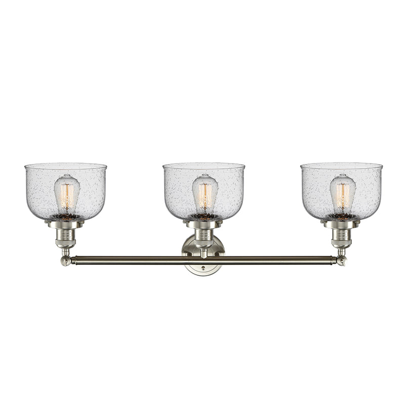 Innovations Lighting Large Bell 3 Light Bath Vanity Light Part Of The Franklin Restoration Collection 205-SN-G74