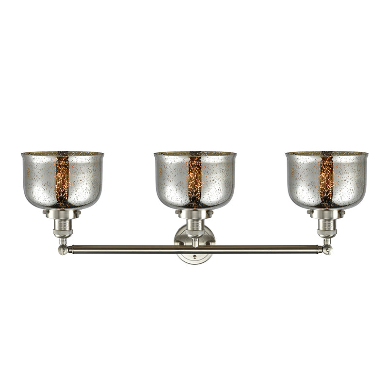Innovations Lighting Large Bell 3 Light Bath Vanity Light Part Of The Franklin Restoration Collection 205-SN-G78-LED
