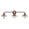 Railroad Bath Vanity Light shown in the Antique Copper finish with a Antique Copper shade