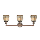 Innovations Lighting Chatham 3 Light Bath Vanity Light Part Of The Franklin Restoration Collection 205BP-ACBK-G146