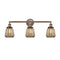 Chatham Bath Vanity Light shown in the Antique Copper finish with a Mercury shade