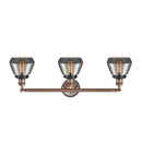 Innovations Lighting Fulton 3 Light Bath Vanity Light Part Of The Franklin Restoration Collection 205BP-ACBK-G173