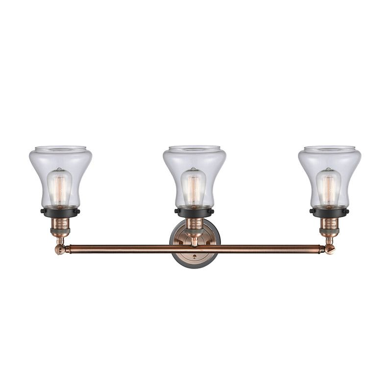 Innovations Lighting Bellmont 3 Light Bath Vanity Light Part Of The Franklin Restoration Collection 205BP-ACBK-G192