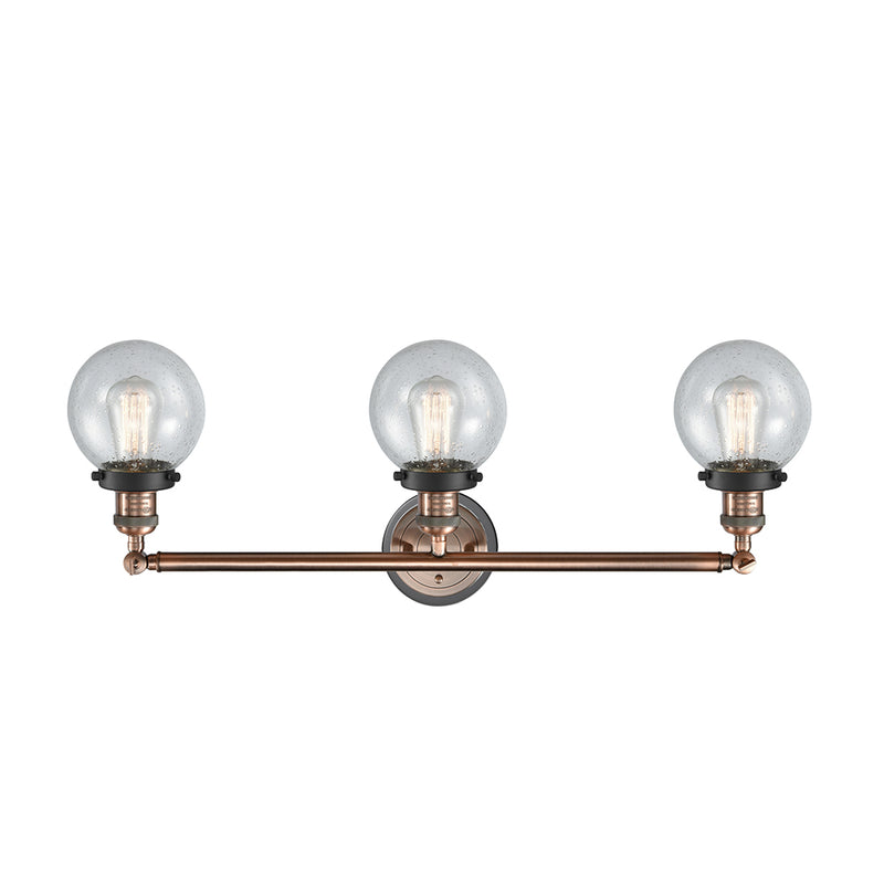 Innovations Lighting Beacon 3 Light 30" Bath Vanity Light 205BP-ACBK-G204-6