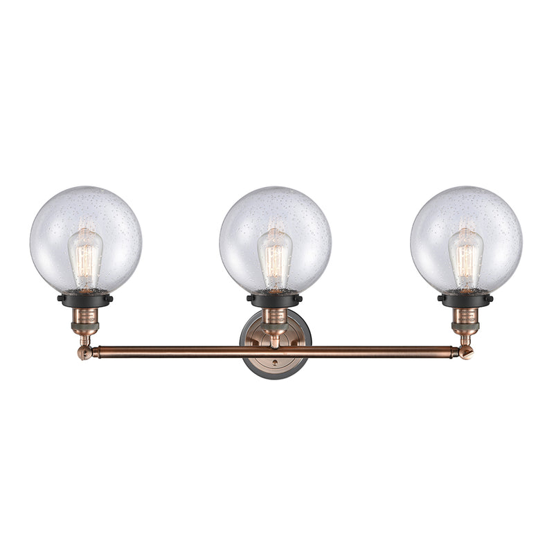 Innovations Lighting Beacon 3 Light 32" Bath Vanity Light 205BP-ACBK-G204-8
