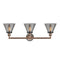 Innovations Lighting Large Cone 3 Light Bath Vanity Light Part Of The Franklin Restoration Collection 205BP-ACBK-G43