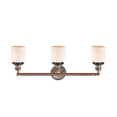 Innovations Lighting Small Bell 3 Light Bath Vanity Light Part Of The Franklin Restoration Collection 205BP-ACBK-G51