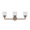 Innovations Lighting Small Bell 3 Light Bath Vanity Light Part Of The Franklin Restoration Collection 205BP-ACBK-G52