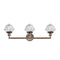 Innovations Lighting Small Oxford 3 Light Bath Vanity Light Part Of The Franklin Restoration Collection 205BP-ACBK-G532