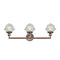 Innovations Lighting Small Oxford 3 Light Bath Vanity Light Part Of The Franklin Restoration Collection 205BP-ACBK-G534