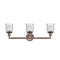 Innovations Lighting Small Bell 3 Light Bath Vanity Light Part Of The Franklin Restoration Collection 205BP-ACBK-G54