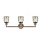 Innovations Lighting Small Bell 3 Light Bath Vanity Light Part Of The Franklin Restoration Collection 205BP-ACBK-G58
