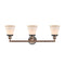 Innovations Lighting Small Cone 3 Light Bath Vanity Light Part Of The Franklin Restoration Collection 205BP-ACBK-G61
