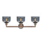 Innovations Lighting Large Bell 3 Light Bath Vanity Light Part Of The Franklin Restoration Collection 205BP-ACBK-G73