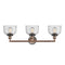 Innovations Lighting Large Bell 3 Light Bath Vanity Light Part Of The Franklin Restoration Collection 205BP-ACBK-G74