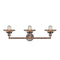 Innovations Lighting Railroad 3 Light Bath Vanity Light Part Of The Franklin Restoration Collection 205BP-ACBK-M3-AC