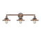 Railroad Bath Vanity Light shown in the Antique Copper finish with a Antique Copper shade