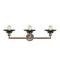 Innovations Lighting Railroad 3 Light Bath Vanity Light Part Of The Franklin Restoration Collection 205BP-ACBK-M6-BK