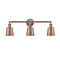 Addison Bath Vanity Light shown in the Antique Copper finish with a Antique Copper shade