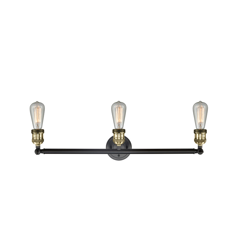 Innovations Lighting Bare Bulb 3 Light Bath Vanity Light Part Of The Franklin Restoration Collection 205-BAB