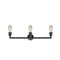Innovations Lighting Bare Bulb 3 Light Bath Vanity Light Part Of The Franklin Restoration Collection 205-BK-LED