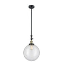 Beacon Mini Pendant shown in the Black Antique Brass finish with a Clear shade