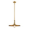 Appalachian Mini Pendant shown in the Brushed Brass finish with a Brushed Brass shade